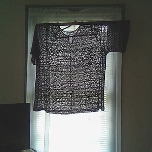 Avenue plus size black cover up